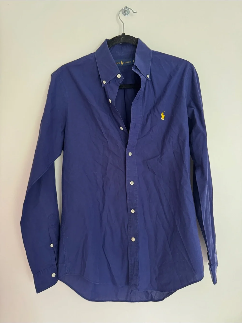 Polo by Ralph Lauren Button-Down Shirt in Royal Blue with Yellow Pony - Picture 1 of 3